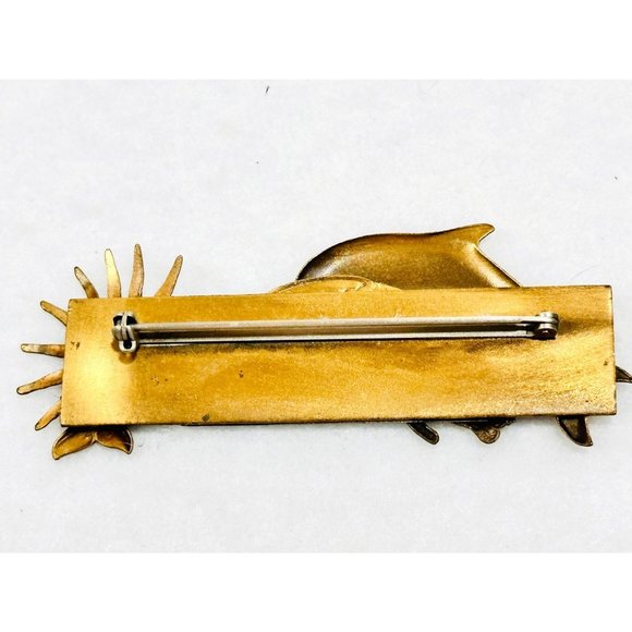 Artisan One of a Kind Bar Brooch Sea Life - Picture 4 of 4